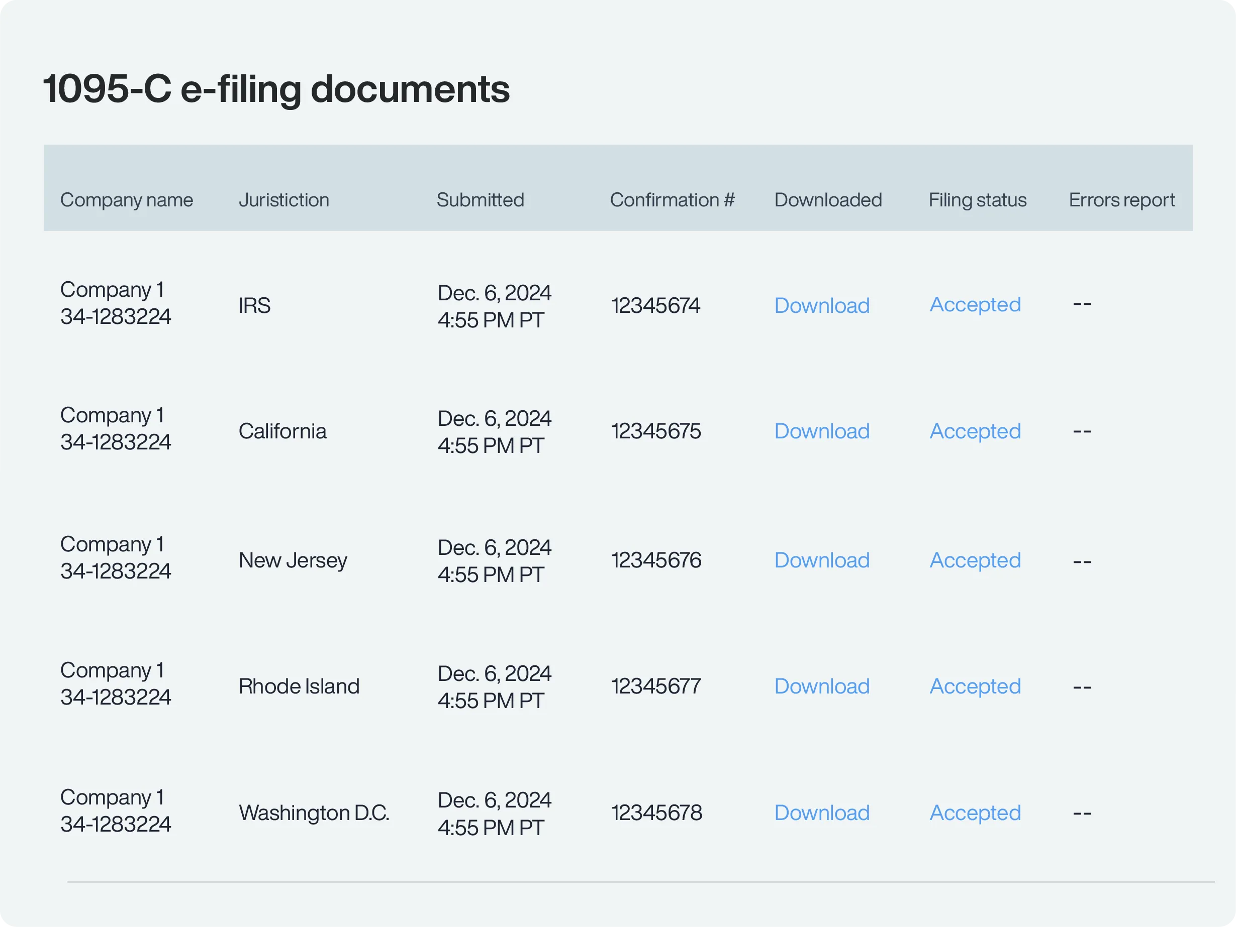 Federal and state 1095-C filing and furnishing compliance